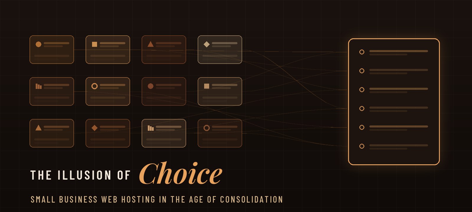 The Illusion of Choice: Small Business Web Hosting in the Age of Consolidation