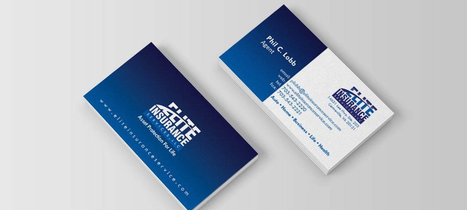 Elite Insurance Business Cards
